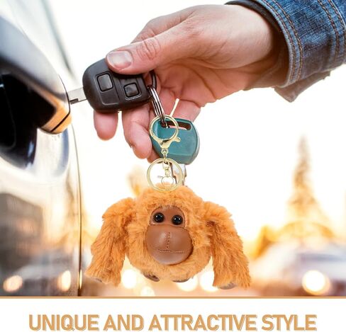 Kisangel Plush Gorilla Pendant, Soft Doll Keychain, Backpacks Bag Accessory for Luggage Key Purse Charm Decor in Saudi Arabia