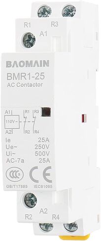 Baomain Normally Closed AC Contactor 63A 2 Pole 2 NC Universal Circuit Control 35mm DIN Rail Mount CE Listed BCT-63/02 (AC 110V) in Saudi Arabia