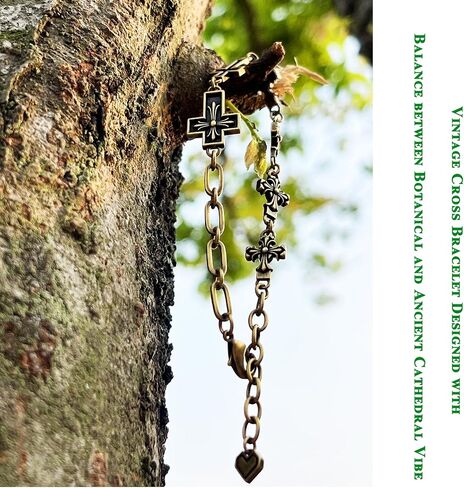 Gold Chain Link Bracelets for Women Cross Bracelet Gothic Christian Things Confirmation Gifts for Teen Girls Wealth and Good Luck Jewelry in Kuwait