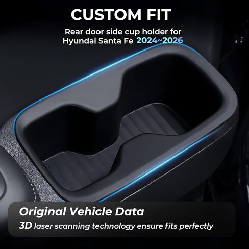 حامل أكواب وسجادات واقية للشحن اللاسلكي لسيارة Subaru Crosstrek/Impreza 2026 2025 2024، ملحقات داخلية لوحدة التحكم المركزية حامل أكواب ووسادة غطاء شاحن لاسلكي، أسود in Kuwait