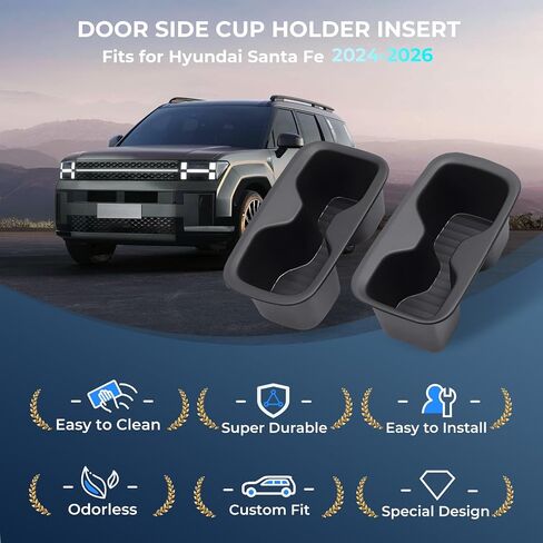 حامل أكواب وسجادات واقية للشحن اللاسلكي لسيارة Subaru Crosstrek/Impreza 2026 2025 2024، ملحقات داخلية لوحدة التحكم المركزية حامل أكواب ووسادة غطاء شاحن لاسلكي، أسود in Kuwait