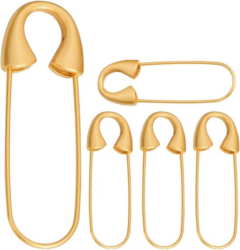Veemoon 5PCS Safety Pins Heavy Duty,2Inch DIY Brooch Pin Extra Large Safety Pins for Blankets Canvas Clothes in Saudi Arabia