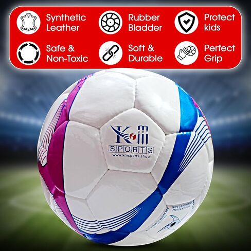 كرة قدم مقاس 2،3،4،5 مع إبرة مضخة كلاسيكية، مناسبة لممارسة تدريب ألعاب دوري الشباب - مخيطة يدويًا، تدريب احترافي على الجلد، وكرة قدم متطابقة، كرات للجنسين in Kuwait