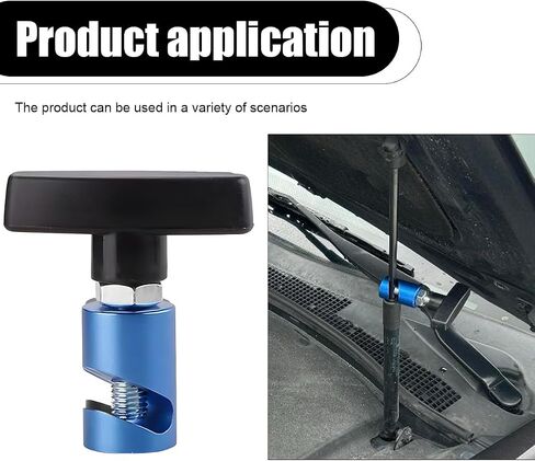 Car Hood Prop Struts Clamp, Automotive Hood Prop Rod Tool with Brass Core Protection, Car Lift Support Retainer Tool, Spark Plug Gap Tool for Vehicle Liftgate Tailgate Hatch (Red) in Saudi Arabia