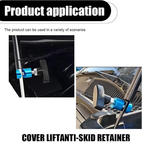 Car Hood Prop Struts Clamp, Automotive Hood Prop Rod Tool with Brass Core Protection, Car Lift Support Retainer Tool, Spark Plug Gap Tool for Vehicle Liftgate Tailgate Hatch (Red) in Saudi Arabia