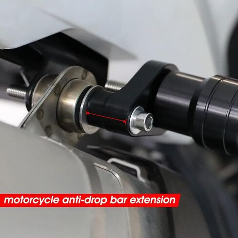 Universal Motorcycle Anti Falling Exhaust Pipe Protection Bar CNC Aluminum Frame Sliders For GSXR 125 250 300 600 750 1000 CBR 500 125 250 300R 400RR 450SR 600RR 600F 900RR 954RR Black in Kuwait