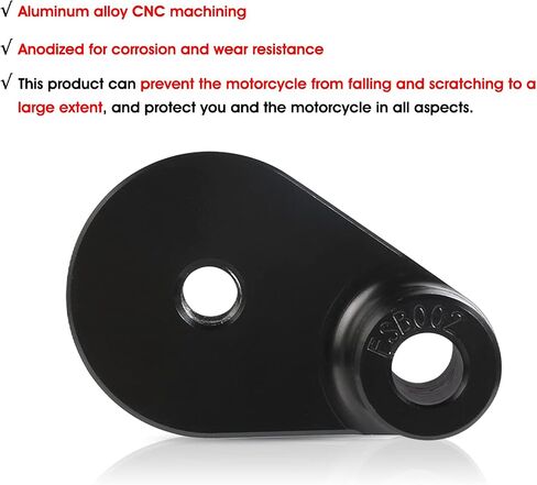 Universal Motorcycle Anti Falling Exhaust Pipe Protection Bar CNC Aluminum Frame Sliders For GSXR 125 250 300 600 750 1000 CBR 500 125 250 300R 400RR 450SR 600RR 600F 900RR 954RR Black in Kuwait