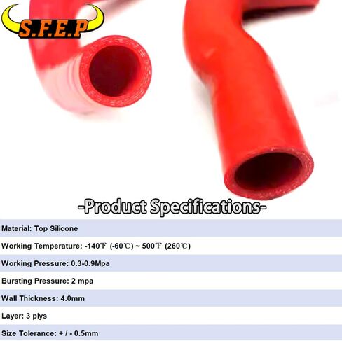 Motorcycle Silicone Radiator Heater Coolant Tube Pipe Hose Kit Compatible with Suzuki GSXR1000 2017-2023 3ply 4mm (Blue) in Saudi Arabia