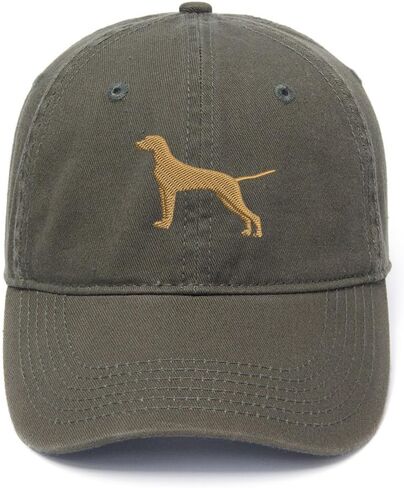 Vizsla Dog Embroidered Mens Baseball Cap Cotton Washed Baseball Hat in Saudi Arabia