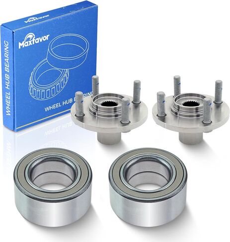 Maxfavor 4PCS Front Wheel Hub Bearing Assembly Fit for Mitsubishi 2002 2003 2004 2005 Lancer ES 2.0L / 2000 2001 2002 Mirage DE LS 1.8L in Saudi Arabia