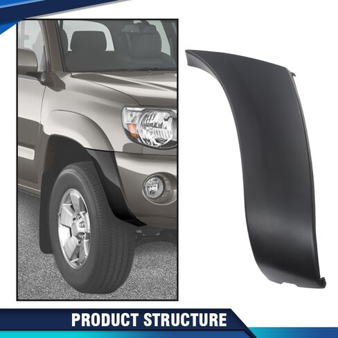 PIT66 New Front Passenger Side Right Bumper End Cap Compatible With Toyota Tacoma 2WD/4WD (except X-Runner) Fender Flare Extension 2005-2011 TO1004170 in Saudi Arabia