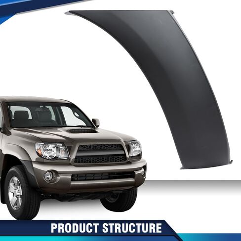 PIT66 New Front Passenger Side Right Bumper End Cap Compatible With Toyota Tacoma 2WD/4WD (except X-Runner) Fender Flare Extension 2005-2011 TO1004170 in Saudi Arabia