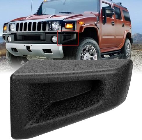 غطاء نهاية المصد الأمامي متوافق مع 2003-2009 Hummer H2 لاستبدال HU1004100 88944407 HU1005100 88944406 زوج محكم أسود in Saudi Arabia
