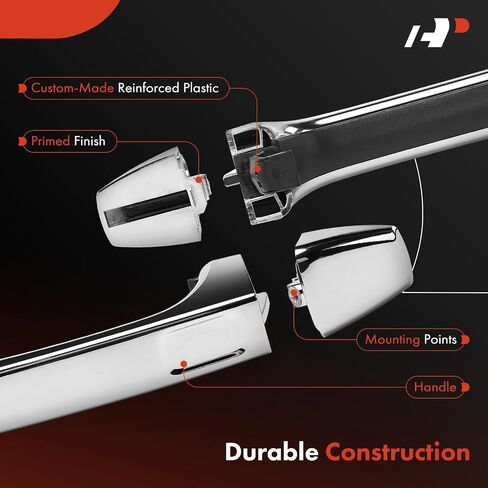 A-Premium Front or Rear Exterior Door Handle Compatible with Hummer H3 2006-2010, H3T 2009-2010, Chrome, Replace# 15794315, 15932907 in Saudi Arabia