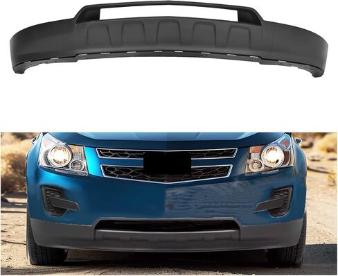 HECASA المصد الأمامي الستارة المتوافقة مع 2012-2015 Chevy شيفروليه إكوينوكس عاكس الهواء السفلي لوحة اللفافة واقي سد الهواء بدون حزمة الكروم استبدال البلاستيك الأسود لGM1015111 in Saudi Arabia