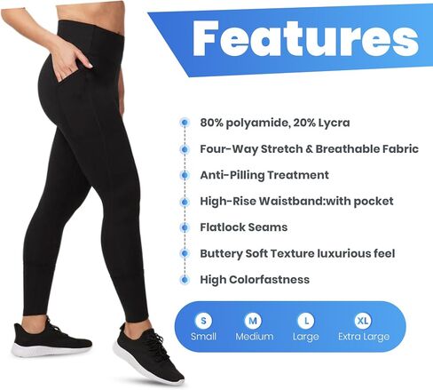 Women’s High-Waist Leggings - Buttery Soft & Breathable Leggings - Workout Leggings for Women in Saudi Arabia