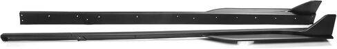IKON MOTORSPORTS, Side Skirts Compatible with 2010-2014 Ford Mustang, Gloss Black ABS GT500 Style Exterior Side Skirt Extensions Rocker Panel, 2011 2012 2013 in Saudi Arabia