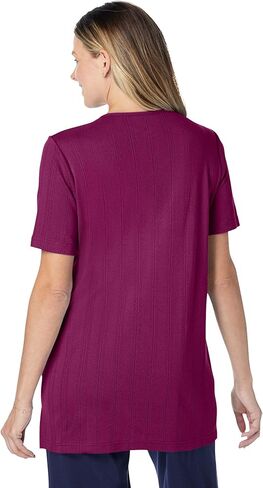 Woman Within Plus Size 7-Day Embroidered Pointelle Tunic in Saudi Arabia