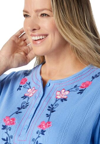 Woman Within Plus Size 7-Day Embroidered Pointelle Tunic in Saudi Arabia