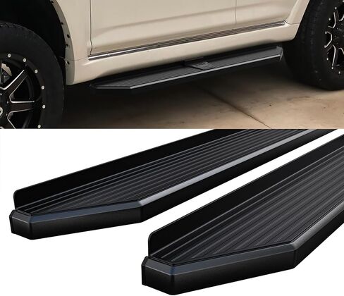 لوحة الجري HD Ridez مقاس 6 بوصات فضية متوافقة مع Toyota 4Runner 2010-2013 SR5 و10-24 Limited و19-24 Nightshade Edition (خطوات جانبية) in Kuwait