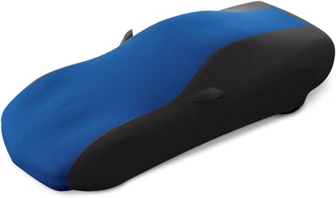 C5 Corvette Indoor Car Cover - Custom Fit Ultraguard Stretch Satin Sport Series - The Ultimate High End Fit with Storage Bag for 1997-2004 C5, Z06, Convertible, Hardtop Corvettes (Red/Black) in Kuwait