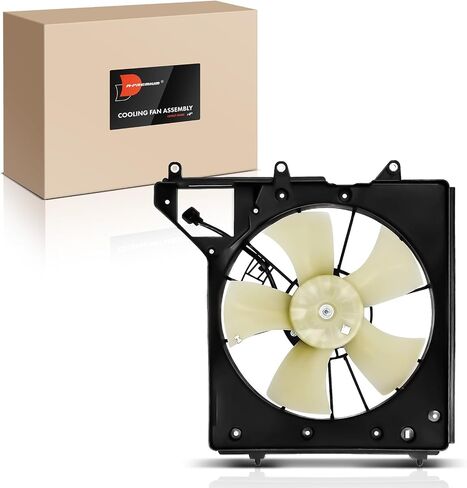 A-Premium Left Engine Radiator Cooling Fan Assembly Compatible with Select Acura Models - RL 2005-2012, 3.5L 3.7L - Replace# 19015RJAJ01, 19020RJAJ01 in Saudi Arabia