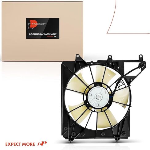 A-Premium Left Engine Radiator Cooling Fan Assembly Compatible with Select Acura Models - RL 2005-2012, 3.5L 3.7L - Replace# 19015RJAJ01, 19020RJAJ01 in Saudi Arabia