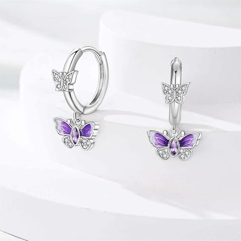 925 فضة أقراط للنساء هوب أقراط أقراط ملونة زركون هيبوالرجينيك هوجي أقراط in Kuwait