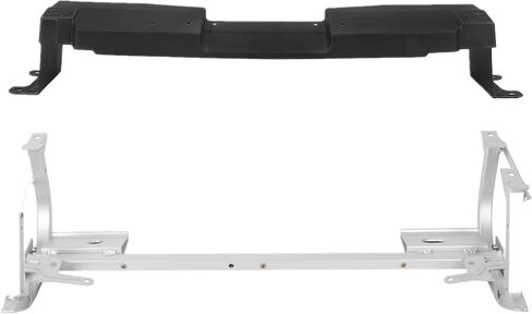 ECOTRIC Lower Radiator Core Support Skid Bar Plate + Upper Radiator Support Compatible with 2005-2013 Corvette C6 Replace for part number 15868159 20939829 15916658- Two Packages in Saudi Arabia