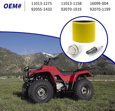 Air Filter Foam & Oil/Fuel Filter Kit for Kawasak Bayou 220/250/300/KLF220/KLF250/KLF300 in Saudi Arabia