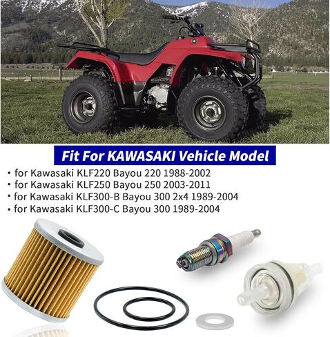 Air Filter Foam & Oil/Fuel Filter Kit for Kawasak Bayou 220/250/300/KLF220/KLF250/KLF300 in Saudi Arabia