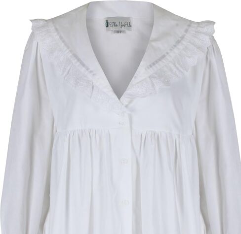 The 1 for U Sleepwear for Women - Button Down Nightgowns for Women, Amelia 100% Cotton Robe in Saudi Arabia