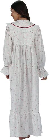 The 1 for U Sleepwear for Women - Button Down Nightgowns for Women, Amelia 100% Cotton Robe in Saudi Arabia