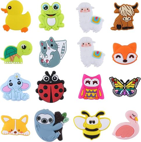 15 Pcs Christmas Silicone Beads Christmas Tree Silicone Beads DIY Silicone Beads Bulk Beads Used for DIY to Make Various Handicrafts, Beaded Pen Lanyards, Bag Pendants Etc(Christmas Topics) in Saudi Arabia
