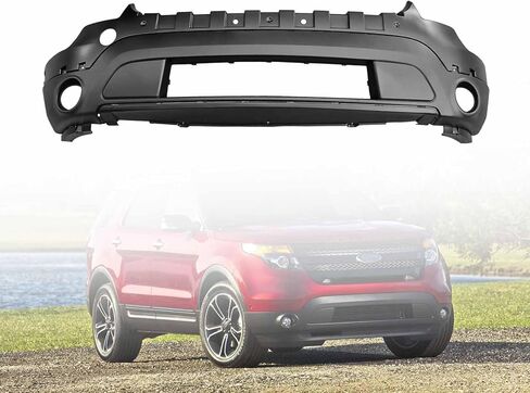 Front Lower Bumper Cover Fascia With Fog Lamp Holes 11744538, FO1015112 Compatible With 2011 2012 2013 2014 2015 Fo-rd Explorer in Saudi Arabia