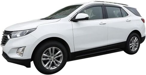 IKON MOTORSPORTS، واقي نافذة متوافق مع 2018-2024 Chevy Equinox، مجموعة من 4 قطع من واقيات المطر الجانبية للتهوية من الشمس، 2019 2020 2021 2022 2023 in Saudi Arabia