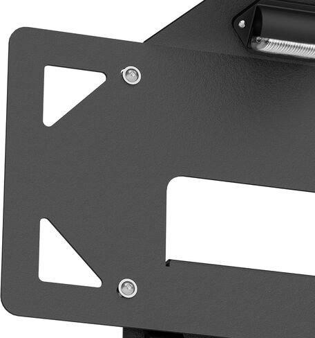 إطار لوحة ترخيص الإطارات الاحتياطية مع ضوء LED متوافق مع 1987-2018 Jeep Wrangler JK JKU & TJ & YJ، حامل حامل قوس الترخيص إطارات اللوحات الخلفية (2/4 باب، أسود) in Kuwait