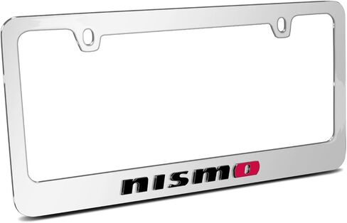 صورة iPick لسيارة Nissan NISMO ثلاثية الأبعاد على إطار لوحة الترخيص المعدنية المصنوعة من الكروم المرآة in Saudi Arabia