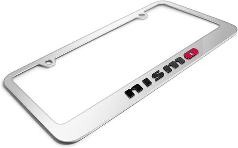 صورة iPick لسيارة Nissan NISMO ثلاثية الأبعاد على إطار لوحة الترخيص المعدنية المصنوعة من الكروم المرآة in Saudi Arabia