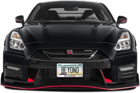 صورة iPick لسيارة Nissan NISMO ثلاثية الأبعاد على إطار لوحة الترخيص المعدنية المصنوعة من الكروم المرآة in Saudi Arabia