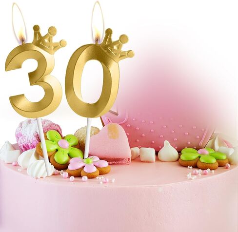 Forty-Three Metallic Gold 43 Birthday Candle, 43rd Candle for Cake,43rd Cake Topper,Birthday Party Anniversary Celebration Decoration Supplies for Men Women Kids Birthday Decor in Saudi Arabia