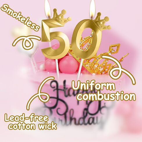 Forty-Three Metallic Gold 43 Birthday Candle, 43rd Candle for Cake,43rd Cake Topper,Birthday Party Anniversary Celebration Decoration Supplies for Men Women Kids Birthday Decor in Saudi Arabia
