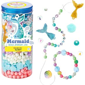 Creativity for Kids Unicorn Bead Jewelry Jar - Create 40+ DIY Friendship and Unicorn Bracelets for Girls, Arts and Crafts for Kids, Unicorn Gifts for Girls Ages 6-8+