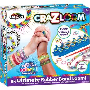 Cra-Z-Art Cra-Z-Loom Ultimate Rubber Band Bracelet Maker Activity Kit for Ages 8 and Up (packaging may vary)