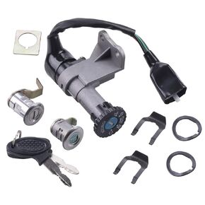 Moped Ignition Switch seat Key Lock Set Suitable for GY6 China 50cc 150cc Taotao Jonway Roketa Peace VIP Magnum 50 Sunny Scooter Moped
