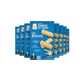 Gerber Snacks for Baby Arrowroot Biscuits, 5.5 Ounce Pouch (Pack of 4)