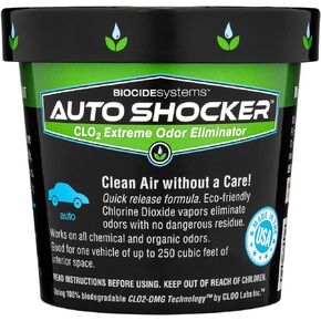 Auto Shocker, Quick Release Car Odor Eliminator, Eco-Friendly Chlorine Dioxide Odor Bomb for Vehicle Interior Up to 250 Cubic Feet