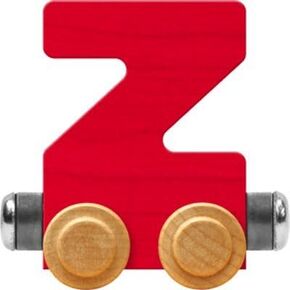 Maple Landmark NameTrains Bright Letter Car Z - Made in USA (Red)