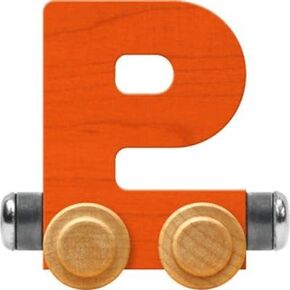 Maple Landmark NameTrains Bright Letter Car P - Made in USA (Orange)
