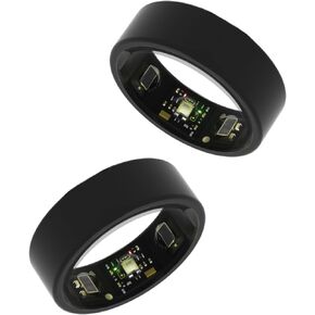 AmzAIZO 1PCS Case for Oura&JCRing Smart Ring Silicone Protector Case Compatible with Oura Ring Gen3,Liquid Silicone Shockproof, Scratch-Resistant, Skin-Friendly Black(Size 6/7/8/9/10)